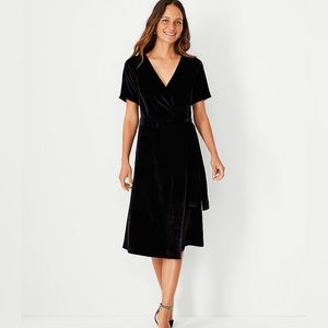 New with tags Ann Taylor velvet wrap dress